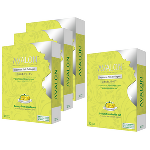 Zestaw 3+1 Kolagen AVALON z witaminą C i probiotykiem - wersja cytrynowa